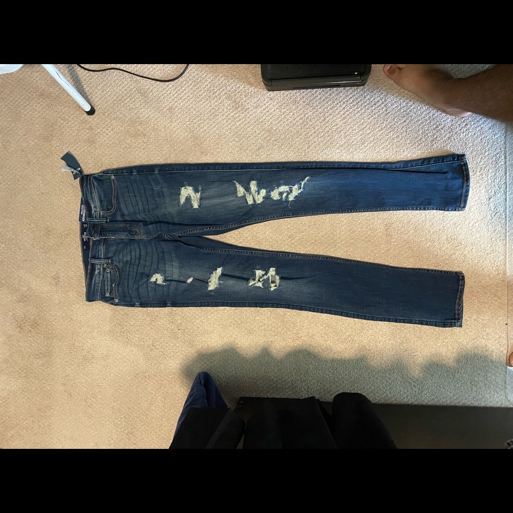 Hollis yet advanced stretch dark wash skinny jeans
